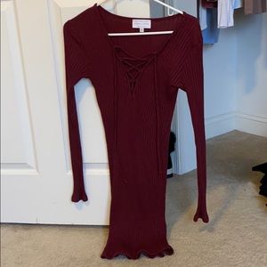 Kendall & Kylie long sleeve dress